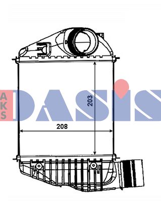 AKS DASIS Kompressoriõhu radiaator 487039N